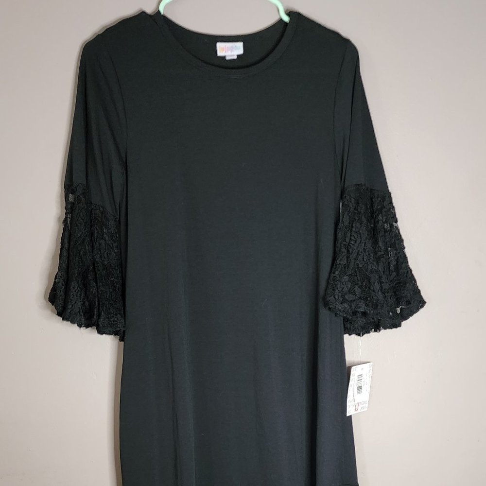 Lularoe Black Lace Dress